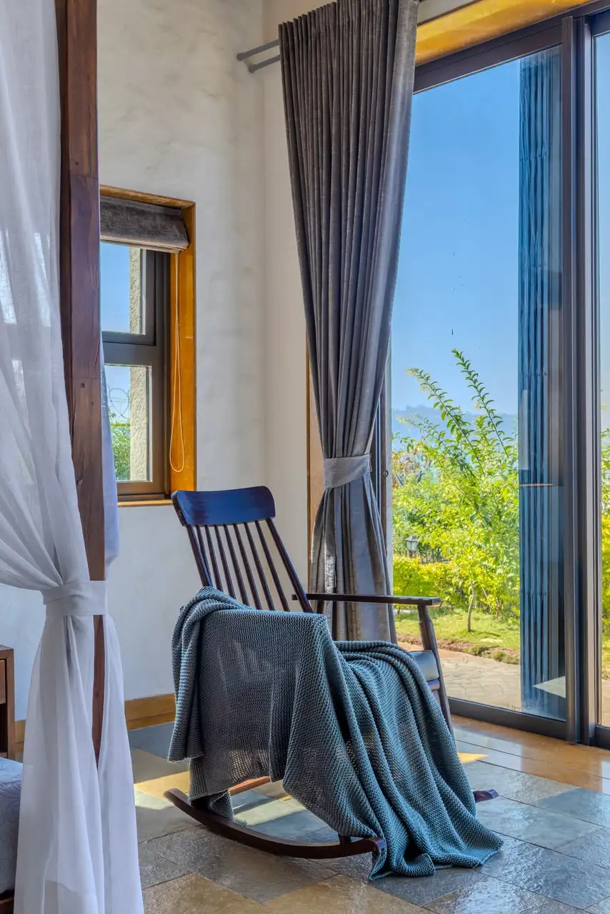 Reading corner by the window, Saah Villa