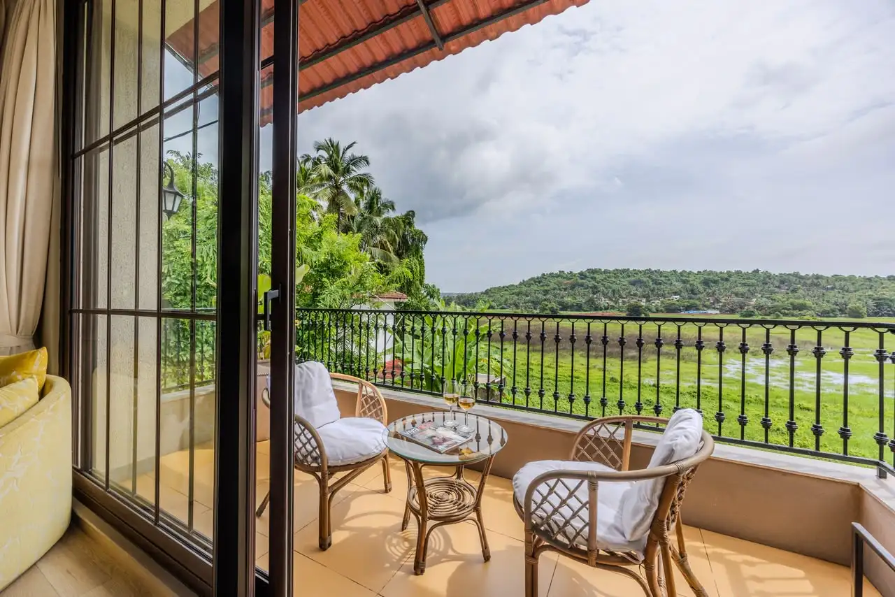 Balcony overlooking the fields, Banyan Bliss 1