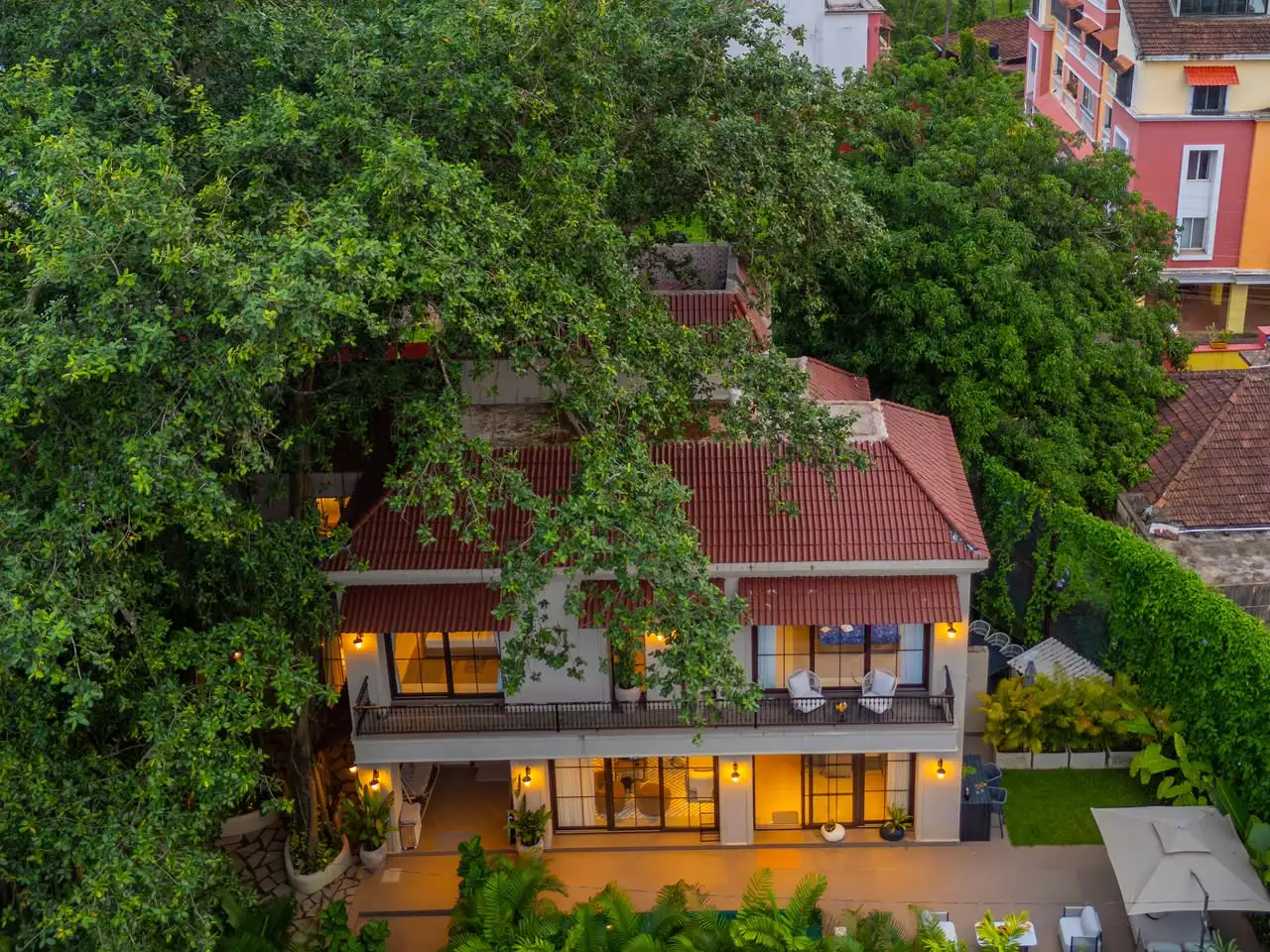 Aerial view at dusk, Banyan Bliss 4