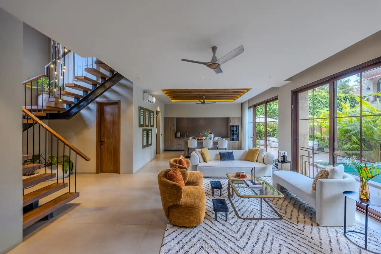 Living room and staircase, Banyan Bliss 4
