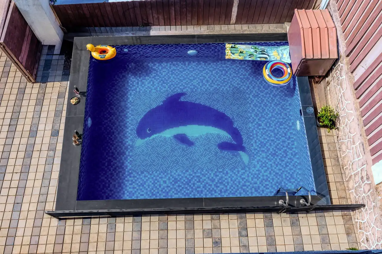 Pool from above, Blezaa Panchgani