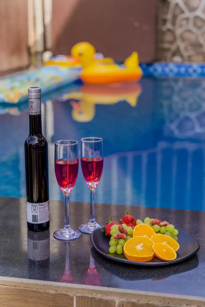 Poolside table, Blezaa Panchgani