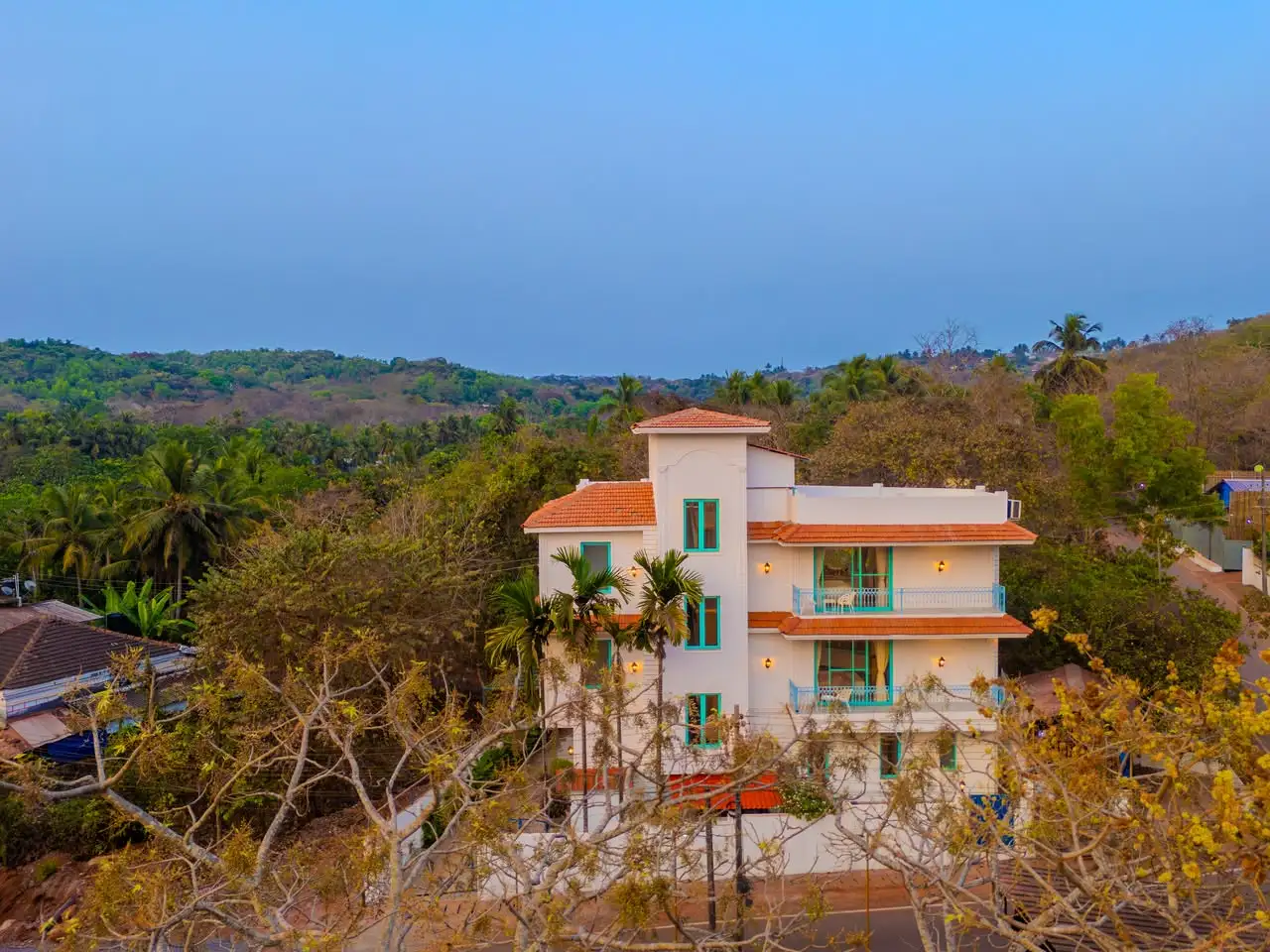 Aerial view of the villa, Casa De Sai
