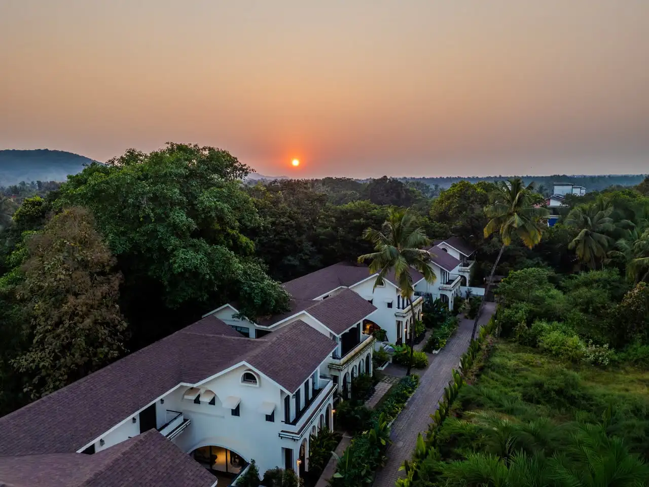 Aerial view at sunset, IDA 9