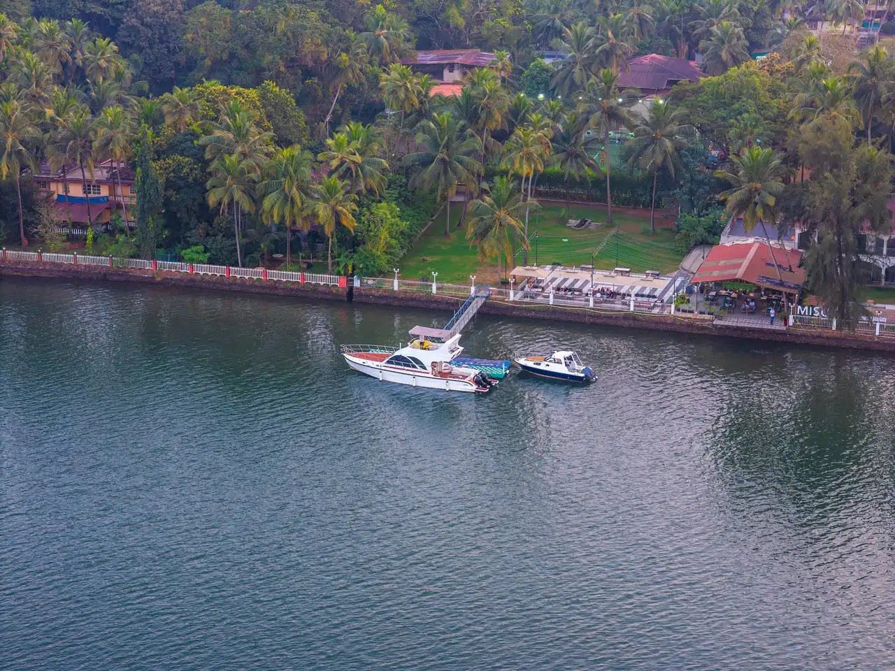 River and boats, Solitaire Old Goa