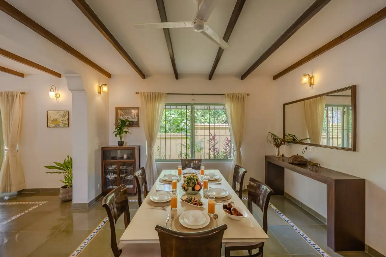 Dining room, Lincoln Villa, Siolim